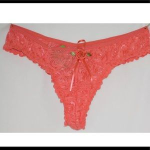 NWT Brazilian Style Sexy Lace Brazilian Style 🔥🔥Panty Peach Petite M